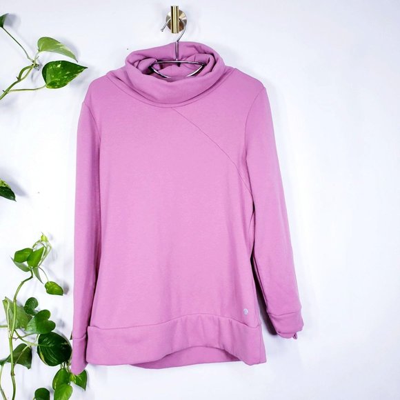 APANA Pink Turtle Neck Pullover Sports Sweatshirt‎ - Picture 1 of 9